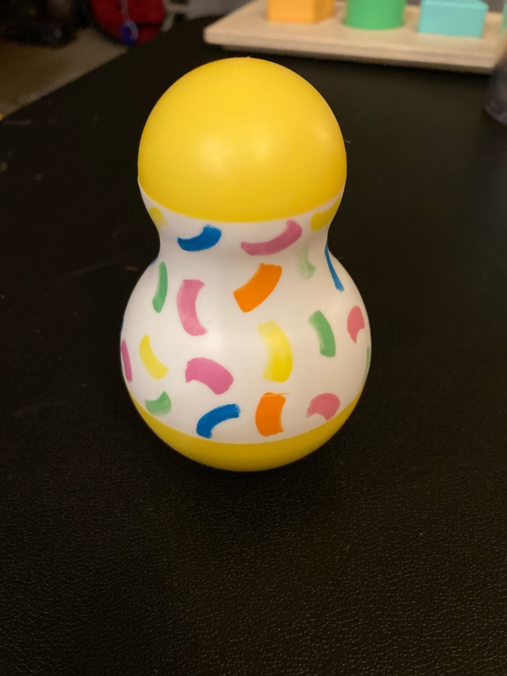 Colorful Yellow Baby Lovevery Toy Tummy time wobbler wobble Soft Rolling Sensory